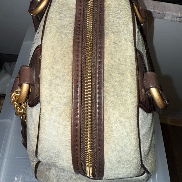 Juicy Couture Bowler Style Grey and Brown Shoulder Bag - Picture 7 of 7
